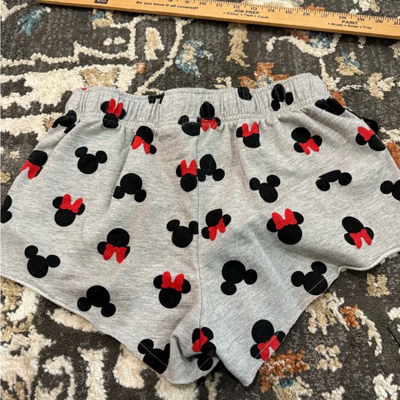 Disney Pajama Shorts Woman’s Size Medium Mickey Minnie Drawstring - Picture 2 of 5